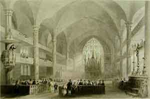 Interior of the Cathedral, Montreal - Bartlett, W. H.