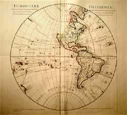 Hémisphère Occidental, Delisle-1724 - * Cartes / Map