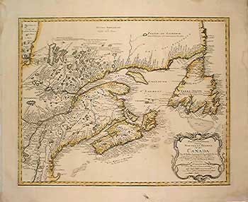 Partie orientale de la Nouvelle-France, Bellin-1755 - * Cartes / Map