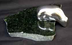 Petit ours sur base - Aluminium