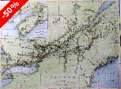 Carte du Canada - Bartlett, W. H.