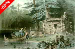 A Shanty on Lake Chaudi&egrave;re - Bartlett, W. H.
