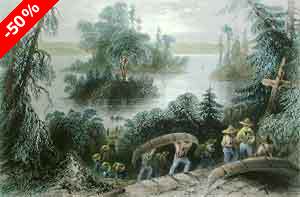 Burial-Place of the Voyageurs - Bartlett, W. H.