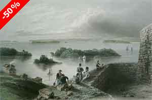 View from the Citadel at Kingston - Bartlett, W. H.