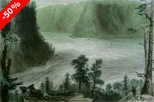 The Whirpool, on the Niagara - Bartlett, W. H.
