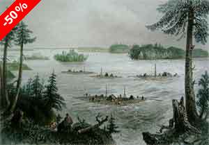 Junction of the Ottawa and St-Laurence - Bartlett, W. H.